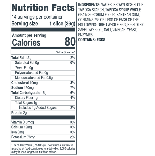 Franz Gluten Free Mountain White Bread