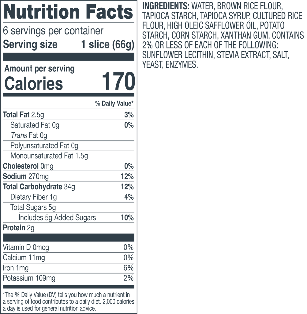 FRANZ DELI STYLE GLUTEN FREE BRIOCHE BREAD Franz Gluten Free