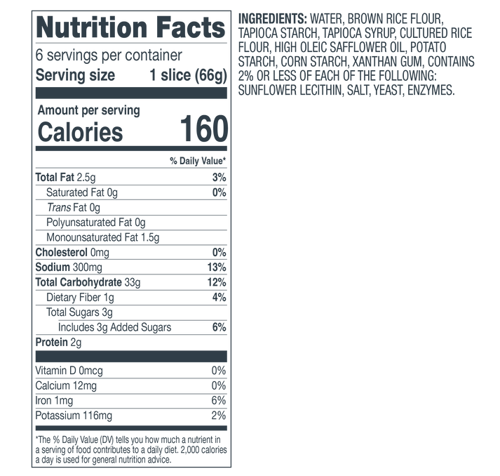 FRANZ DELI STYLE GLUTEN FREE SOURDOUGH BREAD Franz Gluten Free